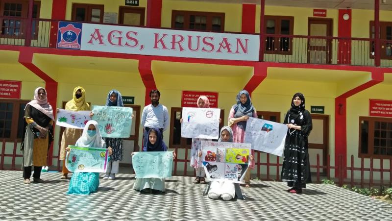 Painting competition on the occasion of International Day Drug abuse on 25 Jun 20 at AGS Krusan 